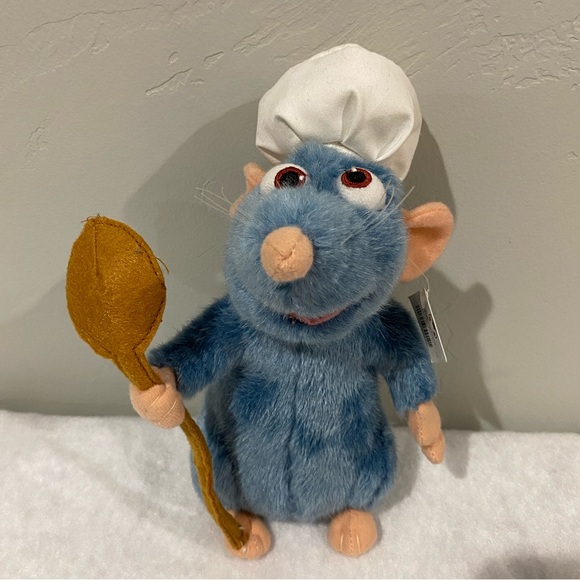 Authentic Disney Parks Remy Ratatouille 9" Plush with Chef Hat, Apron, and Spoon - Picture 1 of 13